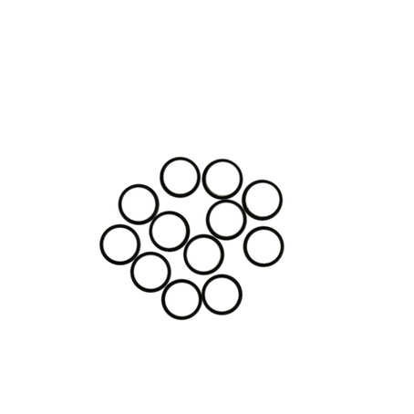 Spaltringe 7mm schwarz, 15 Stk.