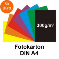Fotokarton 300g/m², DIN A4 50 Blatt