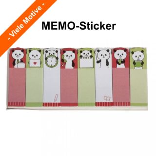 Selbstklebende MEMO-Sticker 8 Motive