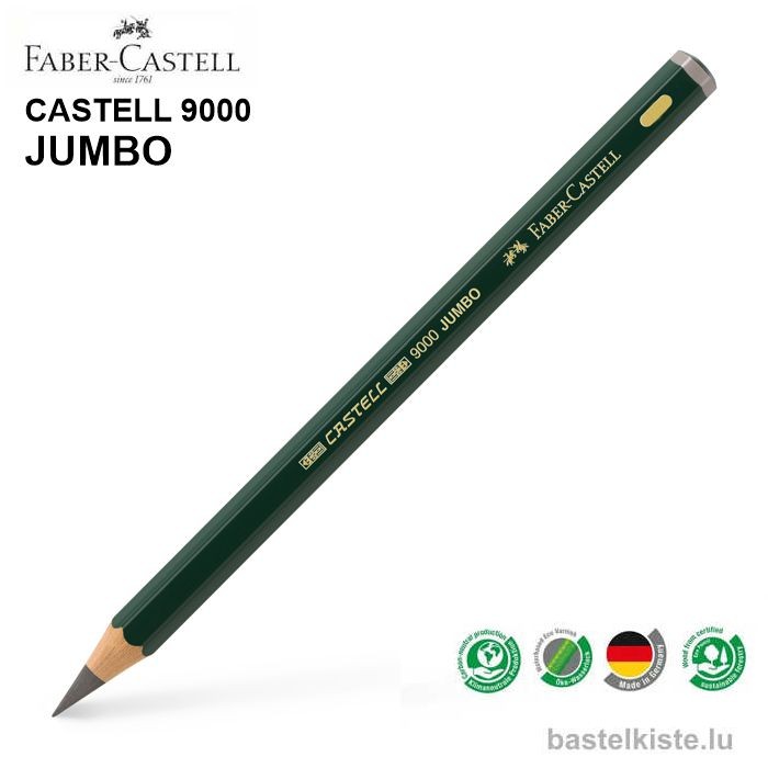 Castell 9000 Jumbo Bleistifte einzeln HB bis 8B