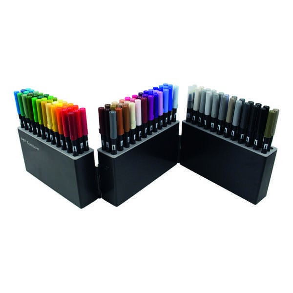 TOMBOW ABT Dual Brush Pen Marker Case mit 107 Farben + Blender