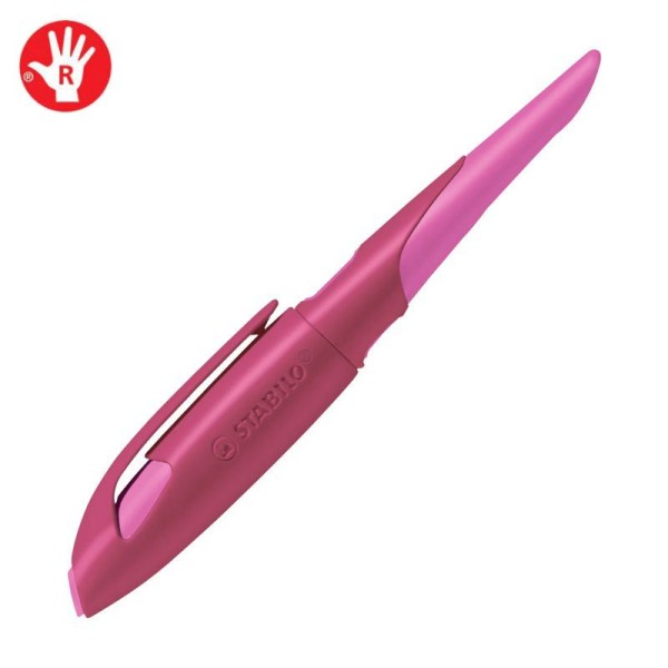 STABILO EASYbirdy Ergonomischer Schulfüller inkl. Patrone, beere/pink