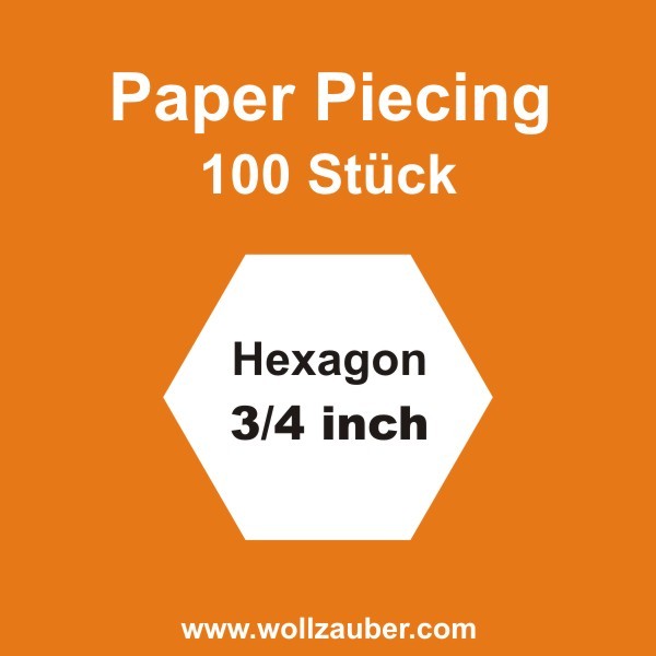 Templates Paper Hexagon 0,75 inch