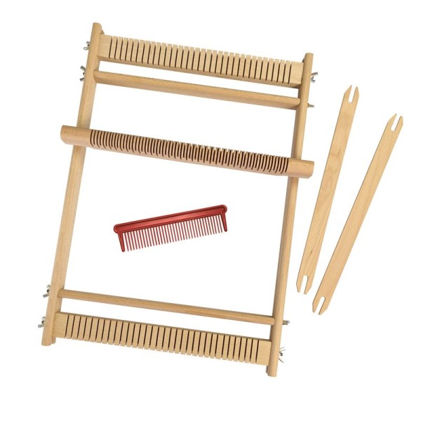 Anwendungsbeispiel Schulwebrahmen, Kinderwebrahmen 30 cm, bastelkiste.lu