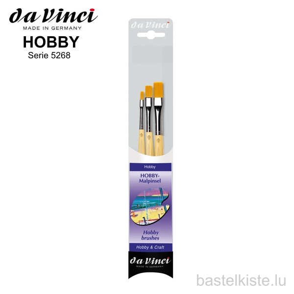 Da Vinci 3-teiliges HOBBY-Malpinselset Serie 5268