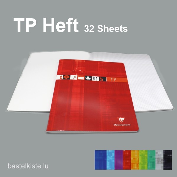 TP-Hefte Kariert & Blanco 24x32, in verschiedenen Farben