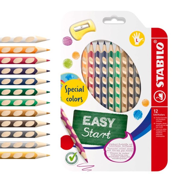 STABILO 12er-Set Dreikant-Buntstift EASYcolors, bastelkiste.lu