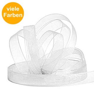 Chiffonband Uni Ø 10mm mit Webkante, 10m
