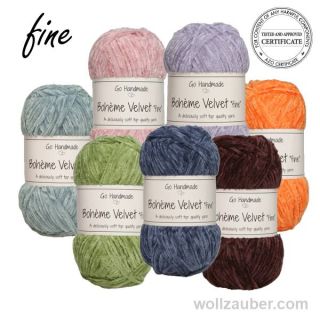 Bohème Velvet "FINE", Chenille Wolle 50g